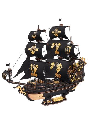 MCB02-main ROKR Парусник Морской конек 3D Деревянный Пазл MCB02