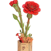TW052-main Rolife Красная гвоздика 3D Деревянный Пазл TW052